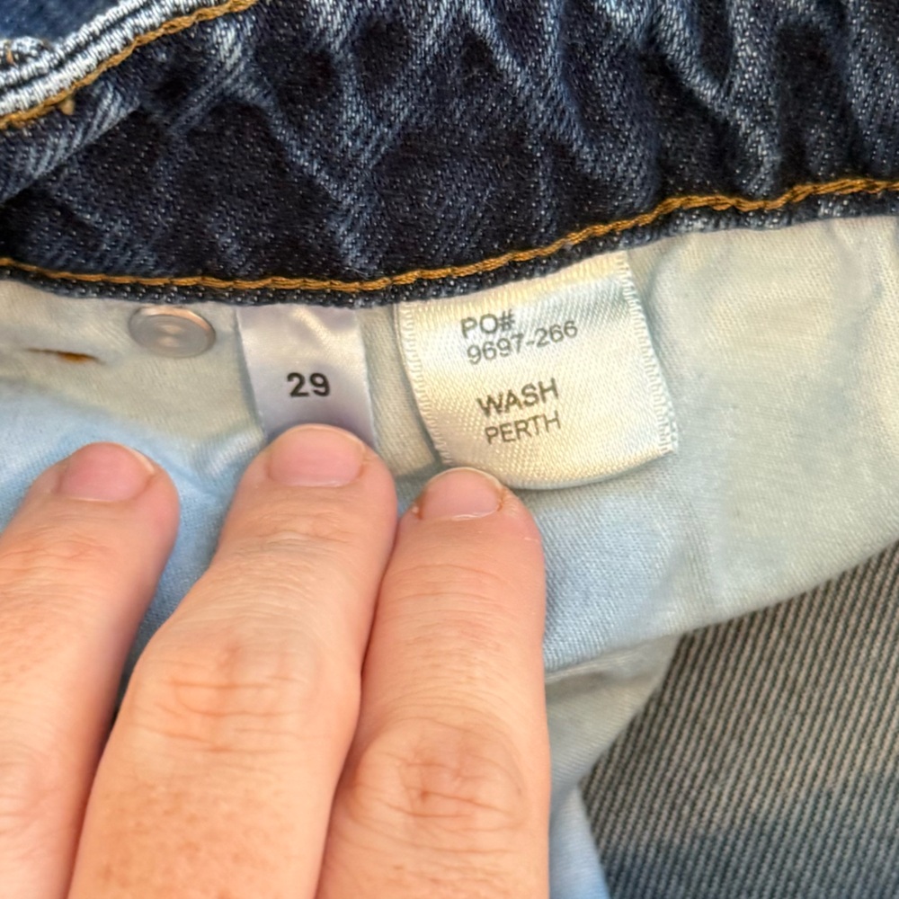 Reformation Jeans Wide Leg Dark Wash Cropped Size 29 - Picture 7 of 7